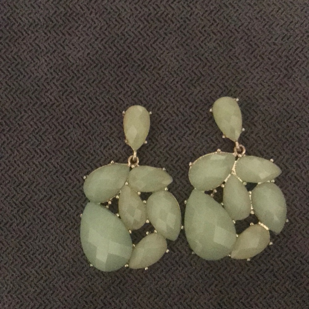 Jade Green Jewel Earrings